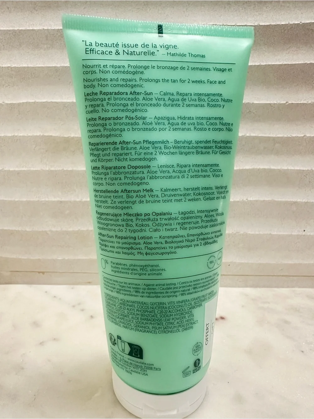 Caudalie Vinosun Protect After-Sun Repairing Lotion - Green